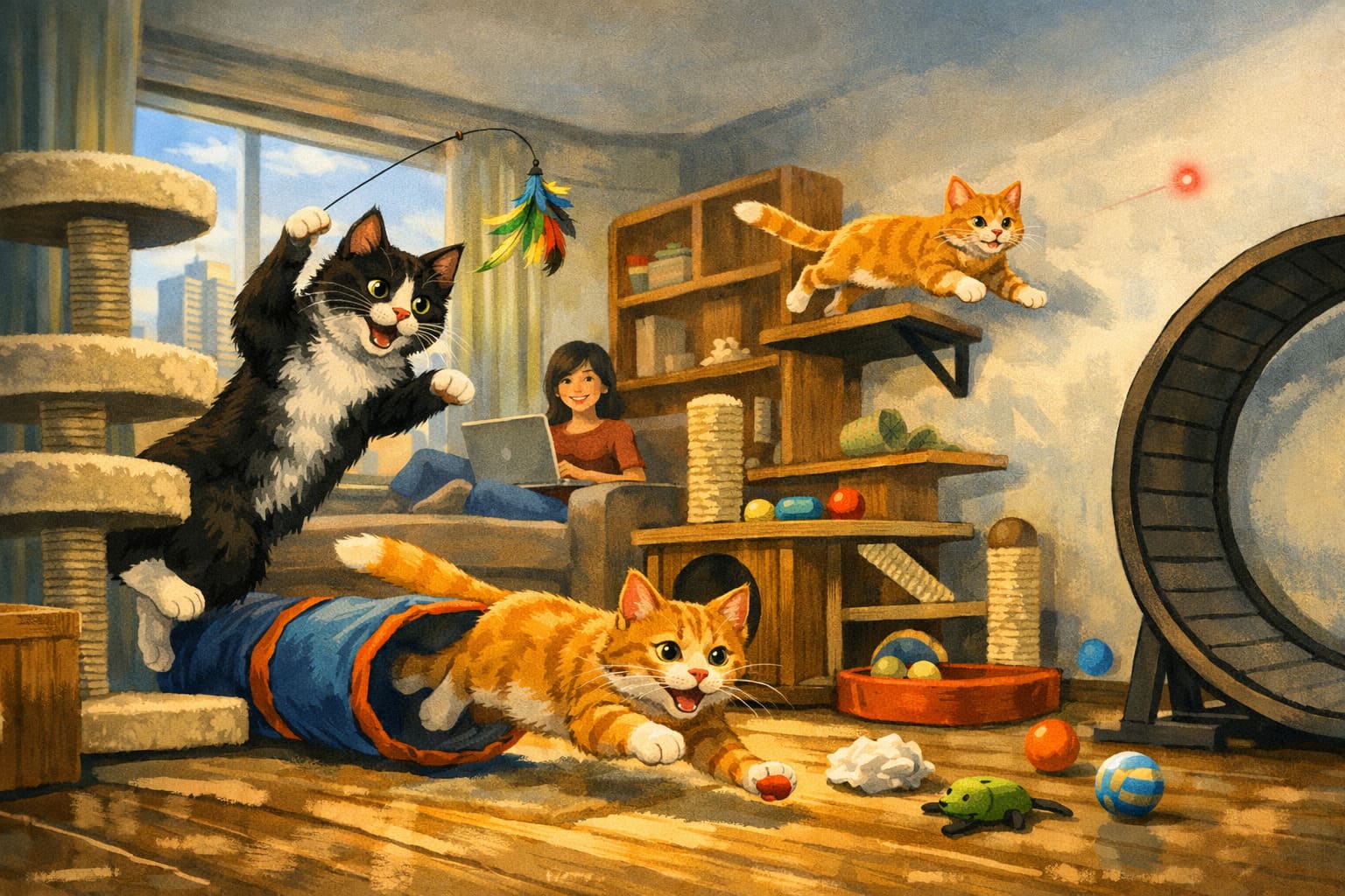 Small Space, Big Energy: Exercising Your Cat in an Apartment