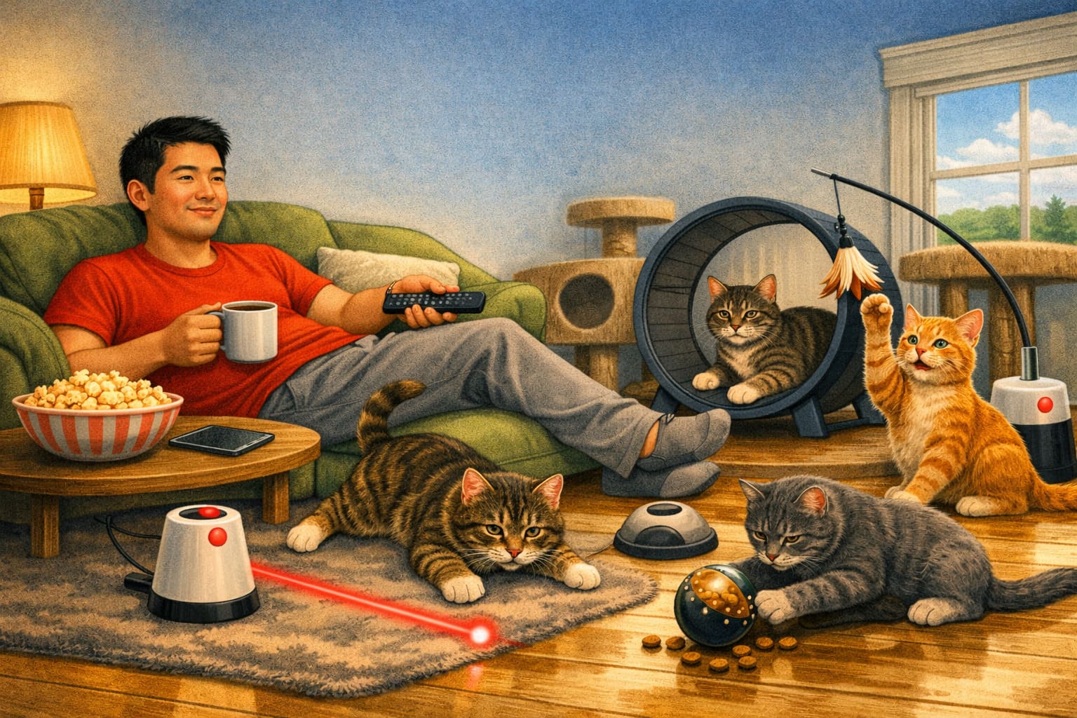 The Lazy Owner’s Guide to Feline Exercise: Low-Effort Ways to Keep Cats Active